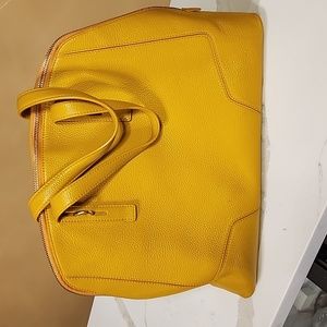 Yellow Furla handbag